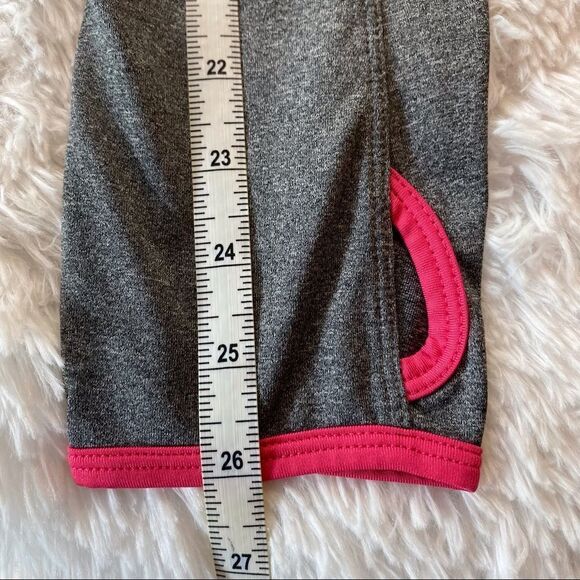 Head Gray With Pink Trim Hooded Long Sleeve Pullover Size Large - Picture 12 of 12